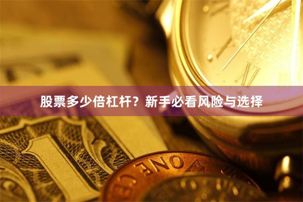 股票多少倍杠杆？新手必看风险与选择